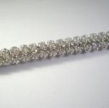 Japanese Crystal Chain Maille Rope Necklace in White Swarovski Crystal