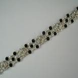 Rhombus Rumba Bracelet in Jet Black Swarovski Crystal
