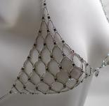 Amethyst Purple Swarovski Crystal Chain Maille Bikini Top