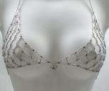 Amethyst Purple Swarovski Crystal Chain Maille Bikini Top