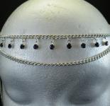 The Ozma Circlet in Peridot Pink and Purple Swarovski Crystal