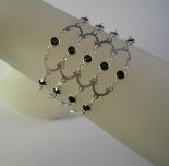 Victorian Romance Bracelet in Black Swarovski Crystal