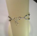 Victorian Romance Bracelet in Black Swarovski Crystal