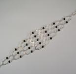 Victorian Romance Bracelet in Black Swarovski Crystal